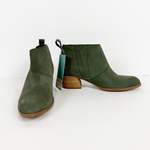 NWT TOMS Leilani Suede Leather Bootie Size 6 - Picture 6 of 12